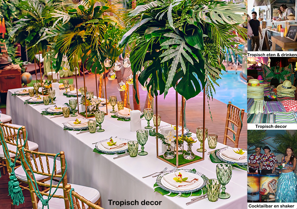 Caribbean thema feest decoratie